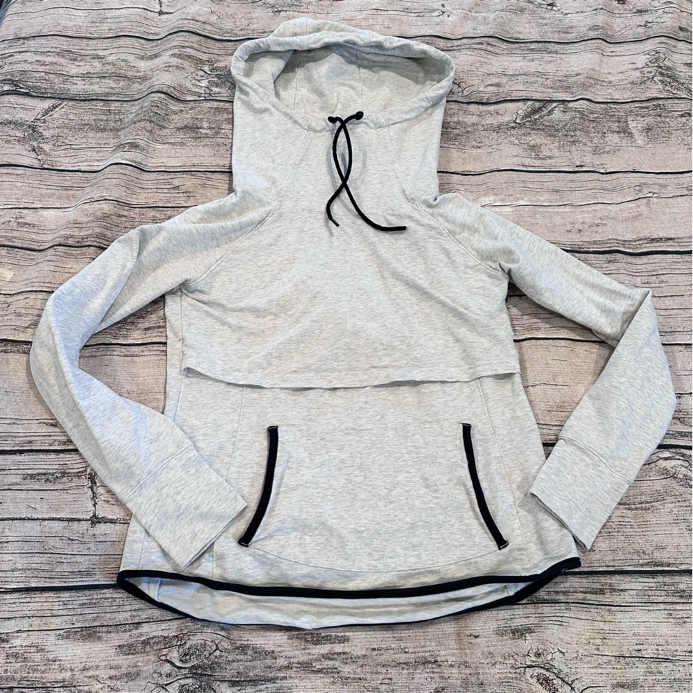 Latched Mama Gray Hoodie Sweatshirt